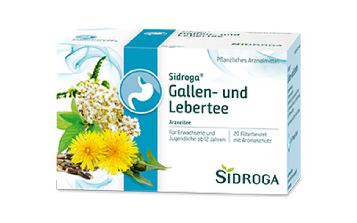 Packshot Sidroga® Gallen- und Lebertee