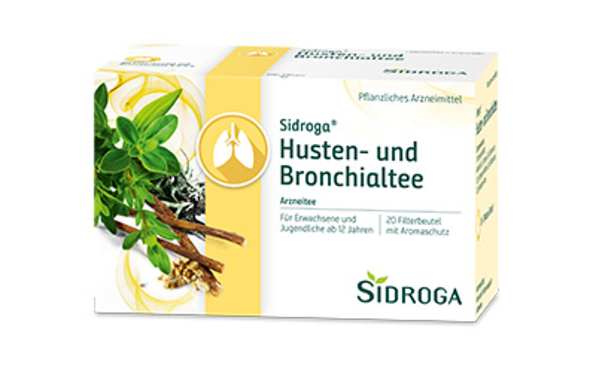 Packung des Sidroga Husten- und Bronchialtees